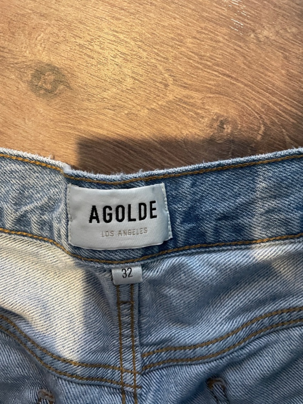 AGOLDE Dame High Rise Wide Leg Jeans- size 32 - Picture 3 of 9